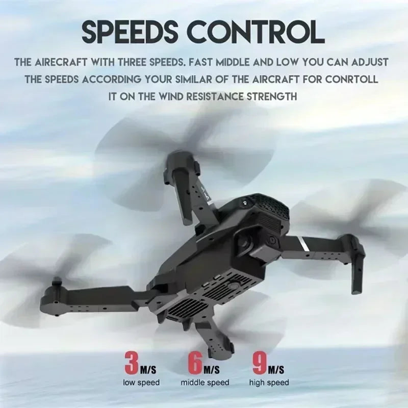 Elite E88 2024 RC Drone – 4K Ultra HD Camera | Foldable and Portable | Altitude Hold | Perfect Gift for Adults and Children