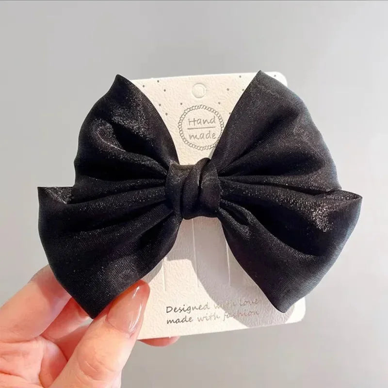 Enfants arc épingle à cheveux noir rouge rose princesse pinces à cheveux filles enfants cheveux accessoires coréen mode pinces à cheveux chaude