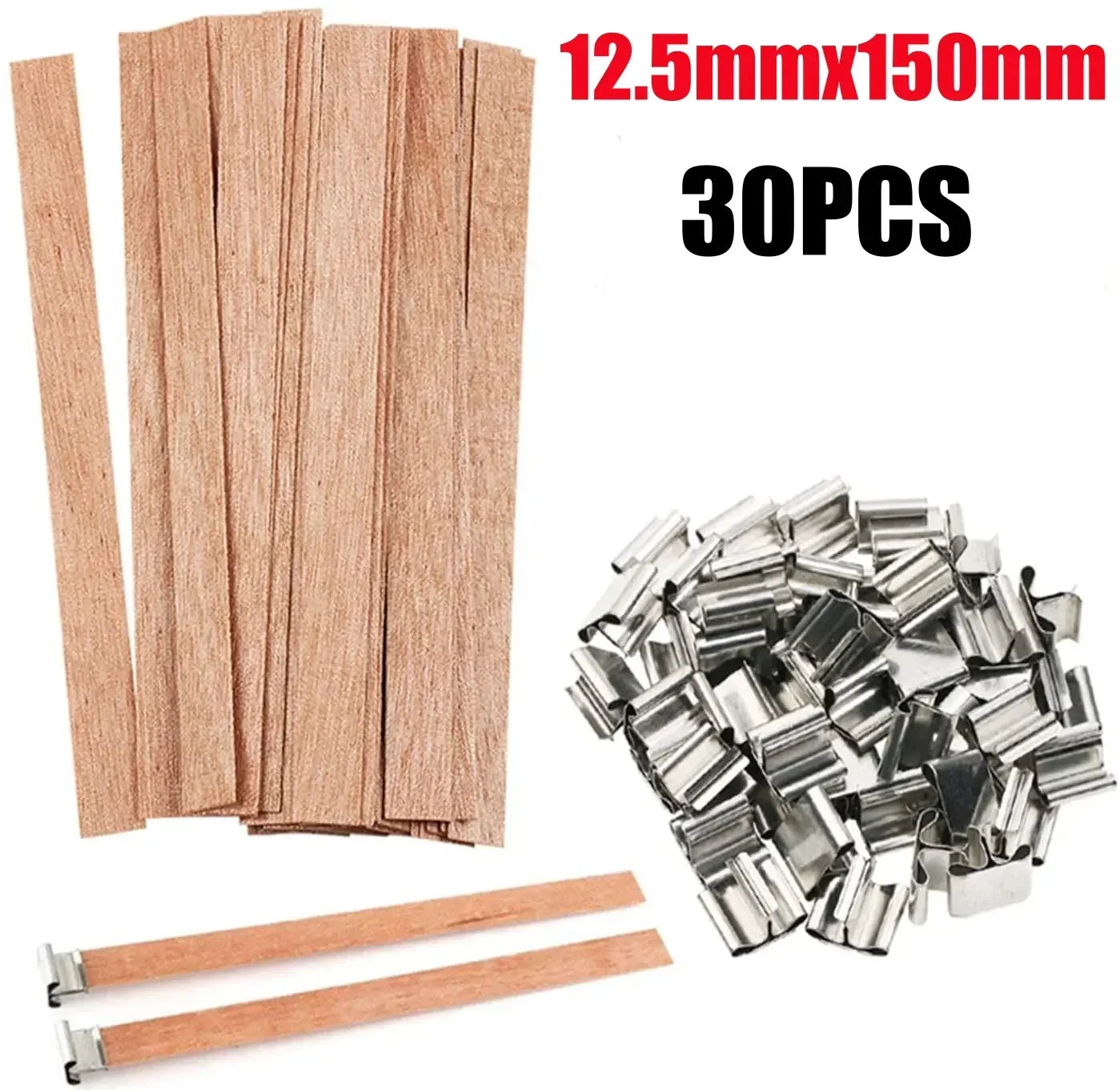 Bougie en cire de soja faite à la main, mèche en bois, bricolage, bougie d'aromathérapie, mèche à Induction unique, bougie en cire de paraffine, Guide d'artisanat