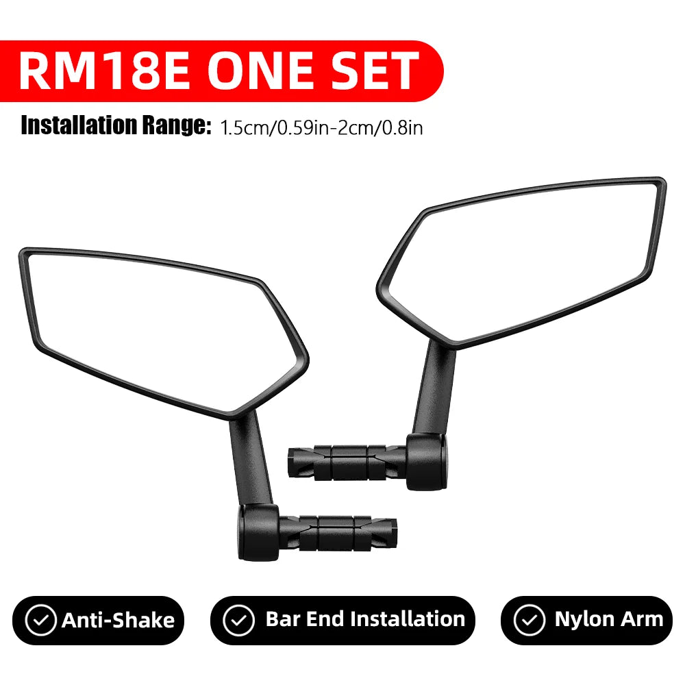 RBRL rétroviseur de vélo vtt guidon fin miroir HD grand Angle étendu Durable vélo rétroviseurs latéraux pour Scooter électrique