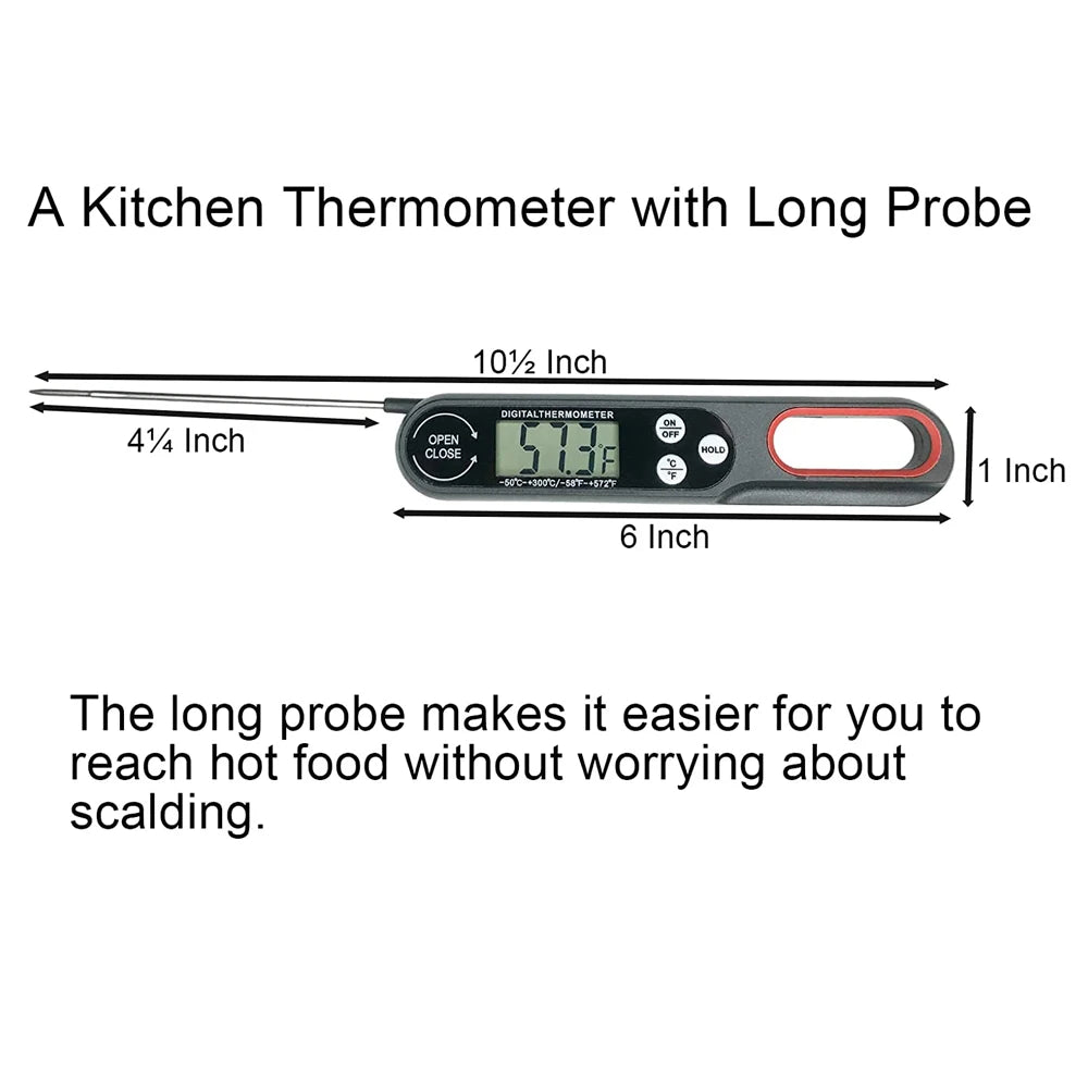 Thermomètre à viande numérique cuisson des aliments cuisine BBQ sonde eau lait huile liquide four cuisson numérique compteur de température