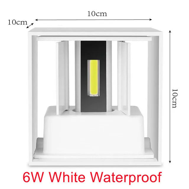 LED 6 W/12 W extérieur étanche IP65 applique murale porche jardin applique et intérieur chambre salon décoration éclairage lampe
