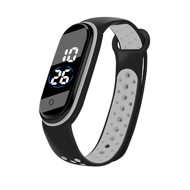 Montres numériques LED pour enfants, montre-bracelet en silicone pour garçons et filles, horloge de sport étanche, luxe, nouveau
