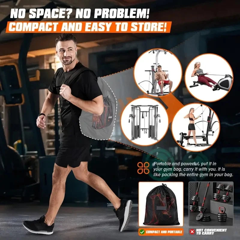Équipement de fitness à domicile. Une bande de résistance utilisée pour la pression vers le bas et autres exercices pour façonner vos triceps, latissimus dorsi