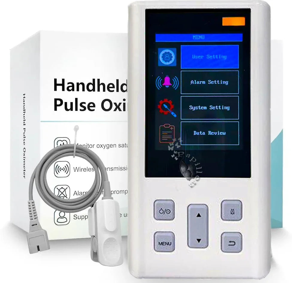 Moniteur d'oxymètre de pouls portatif pour la fréquence cardiaque et la saturation de l'oxygène avec SPO2 médical vétérinaire avec mémoire