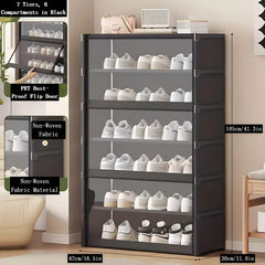 Étagère à chaussures-armoire de rangement à chaussures organisateur de chaussures Vertical pour placard entrée coin chambre-épilable bricolage étagère à chaussures étroite