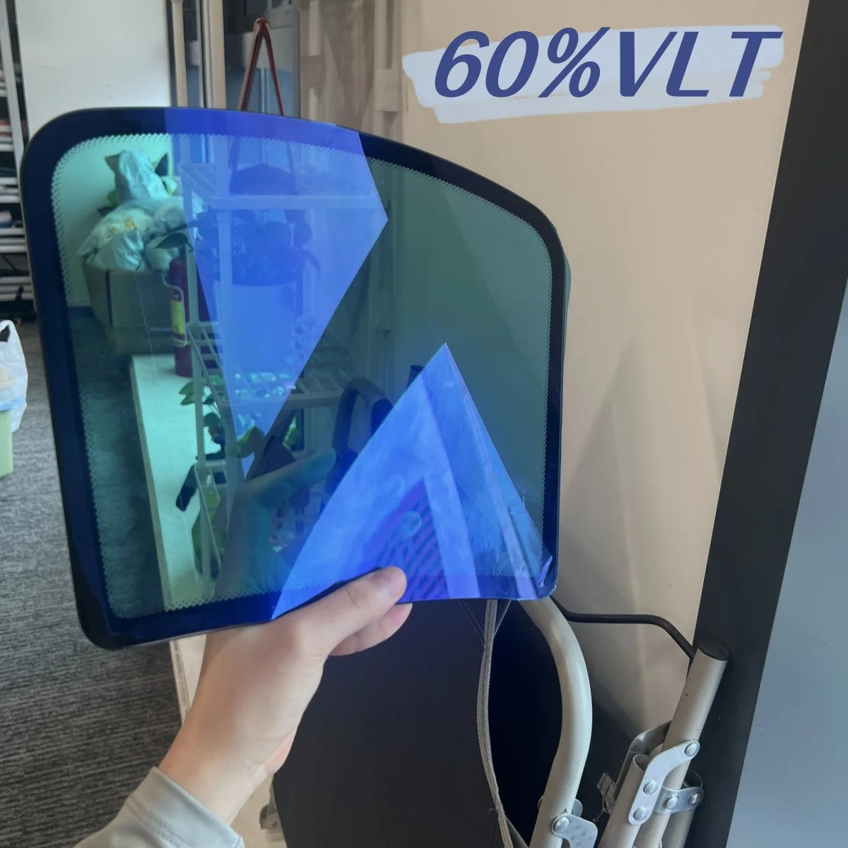 Film caméléon bleu 50/76/100cm, largeur 50/76/100cm, pour vitres de voiture, teinte Chanage, autocollant en verre, feuilles de protection décoratives solaires