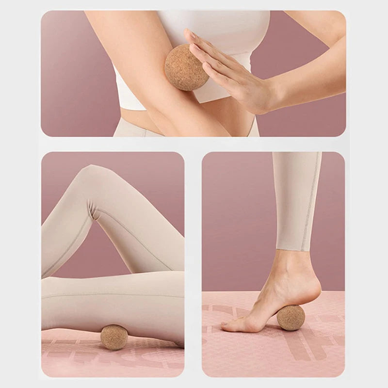 Boule de Massage en liège, Massage du dos, masseur de pieds, boule de Yoga, thérapie de libération de Tension, balle myofasciale, relaxation des Muscles, Point de déclenchement