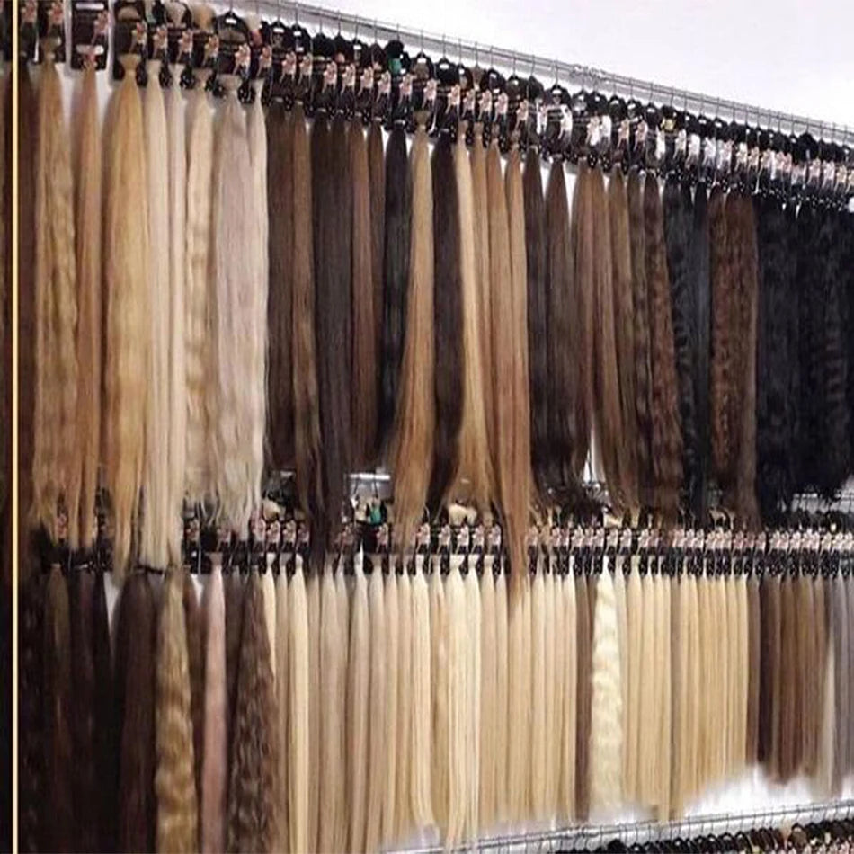 613 Straight Human Hair Bundles, No Weft, 100% Virgin, Highlighting Original Russian Natural Unprocessed Blonde Loose Extensions