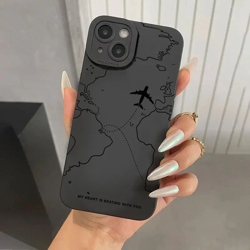 Travel-inspired back cover for Xiaomi Mi 11 Lite 5G, 14T, 14, 13T, 13, 12T, 12, Poco X7, F5, X5, X3, X6, M6, F6 Pro