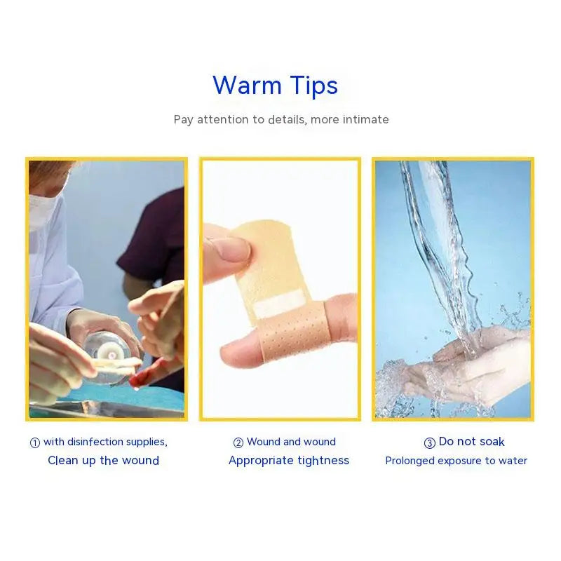 100 pièces/boîte modèle de bande dessinée médical respirant pansement haute élasticité premier pansement d'urgence emballé individuellement Hais Hainuo