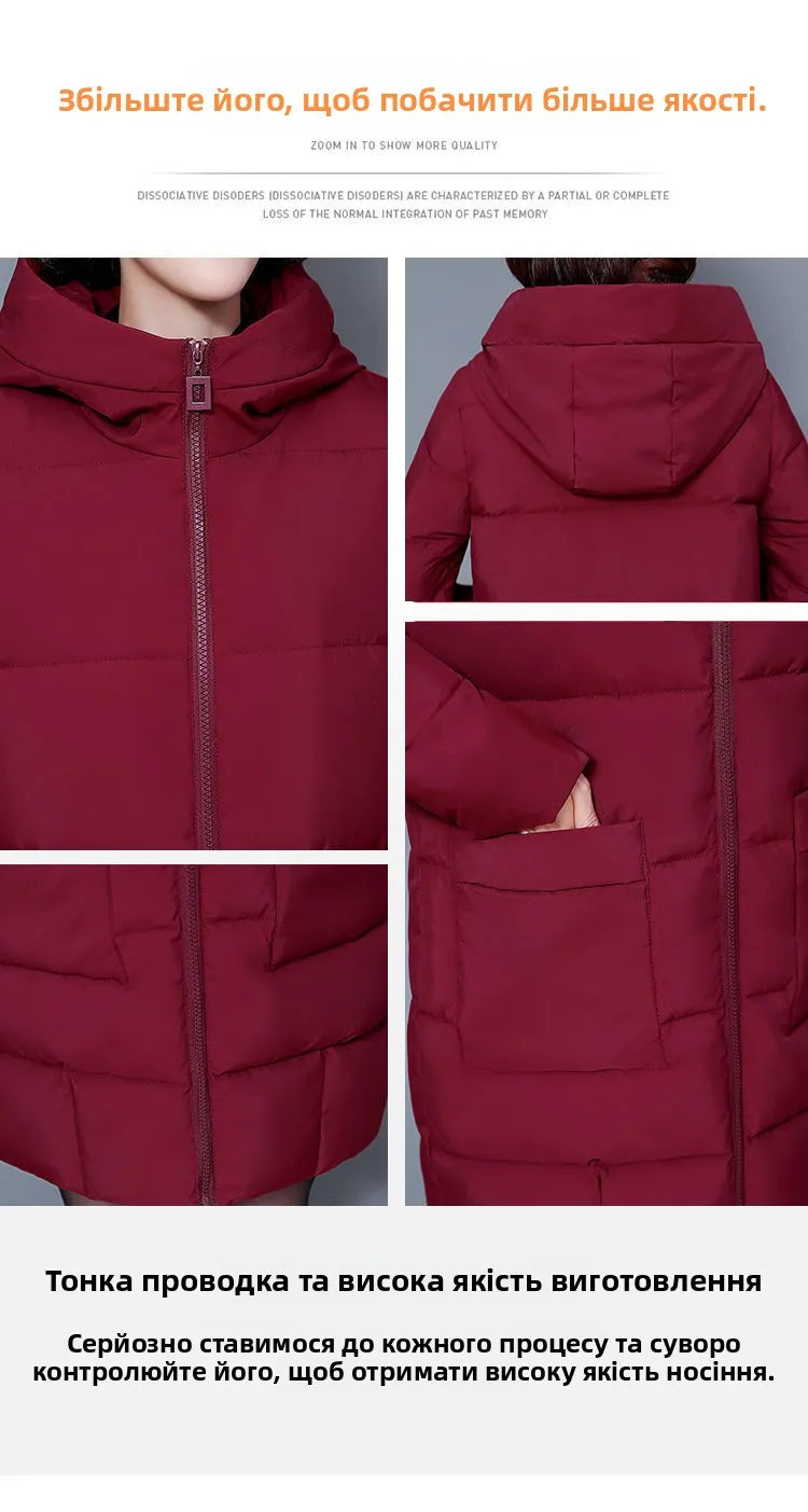 Thiened grande taille vers le bas coton Jaet vêtements d'hiver pour personnes d'âge moyen et ly et mère Sle manteau vêtements d'extérieur