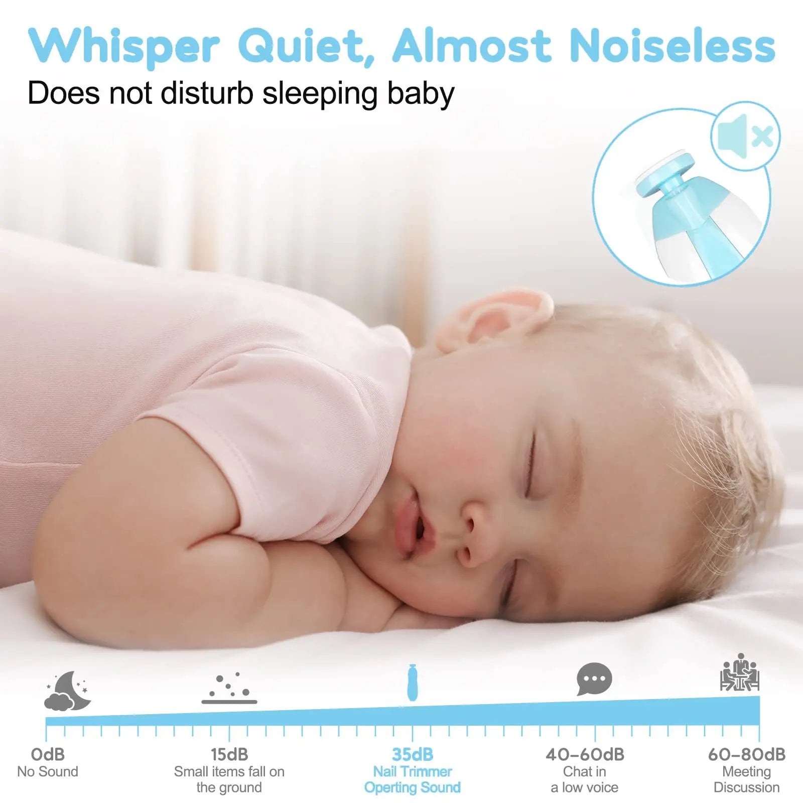 Coupe-ongles électrique pour bébé, outil de polissage des ongles pour enfants, soins pour bébé, coupe-ongles multifonctionnel, ensemble de manucure pour nourrissons