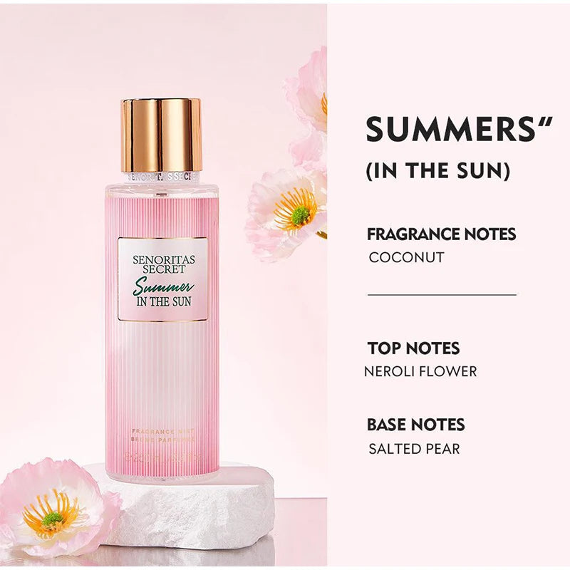 Sexuellement secret pour femme, parfum de fruits, brumisateur, breloque longue durée, parfum en porcelaine, vaporisateur pour le corps, désodorisant, 250ml
