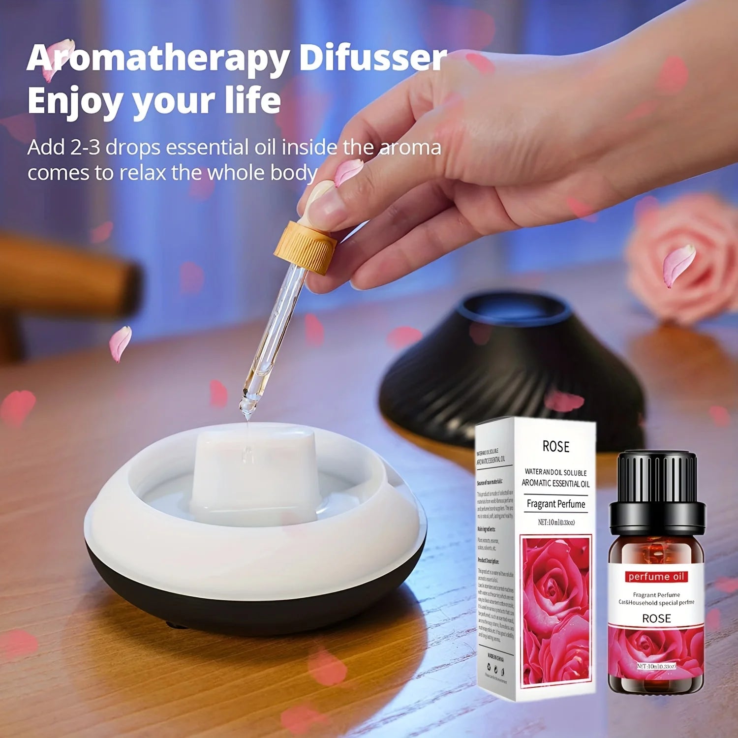 12 types d'huiles essentielles biologiques, kit d'huiles essentielles d'aromathérapie pour diffuseur, humidificateurs, aromathérapie, fabrication de bougies (10 ml)