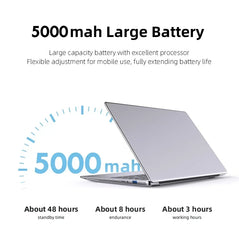 Ordinateur Portable 14.1 "12GB RAM 1 to 2 to SSD Windows 11 ordinateur Portable bureau apprendre loisirs divertissement ordinateurs portables