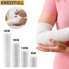 Rouleaux de bandage en gaze, bandages élastiques jetables, en coton respirant, pour soins des plaies, Kits de survie pour soins infirmiers, 1/3/5/6 rouleaux