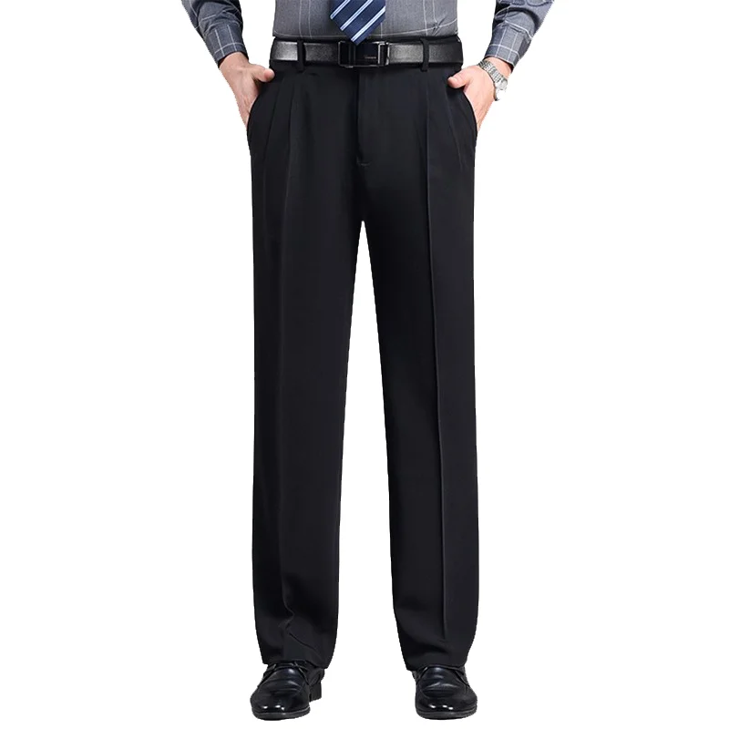Men's trousers, men's clothing, men's pants, high-waisted trousers, spring/summer trousers, British streetwear style, casual office trousers