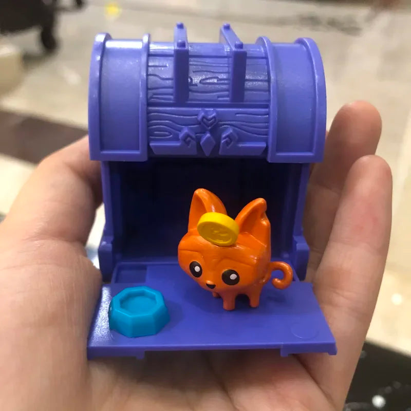 Animal Jam Treasure Chest, Adopt a Mini Animal Figurine, Cute Doll, Collectible Blind Box, Toy, Children's Birthday Gifts