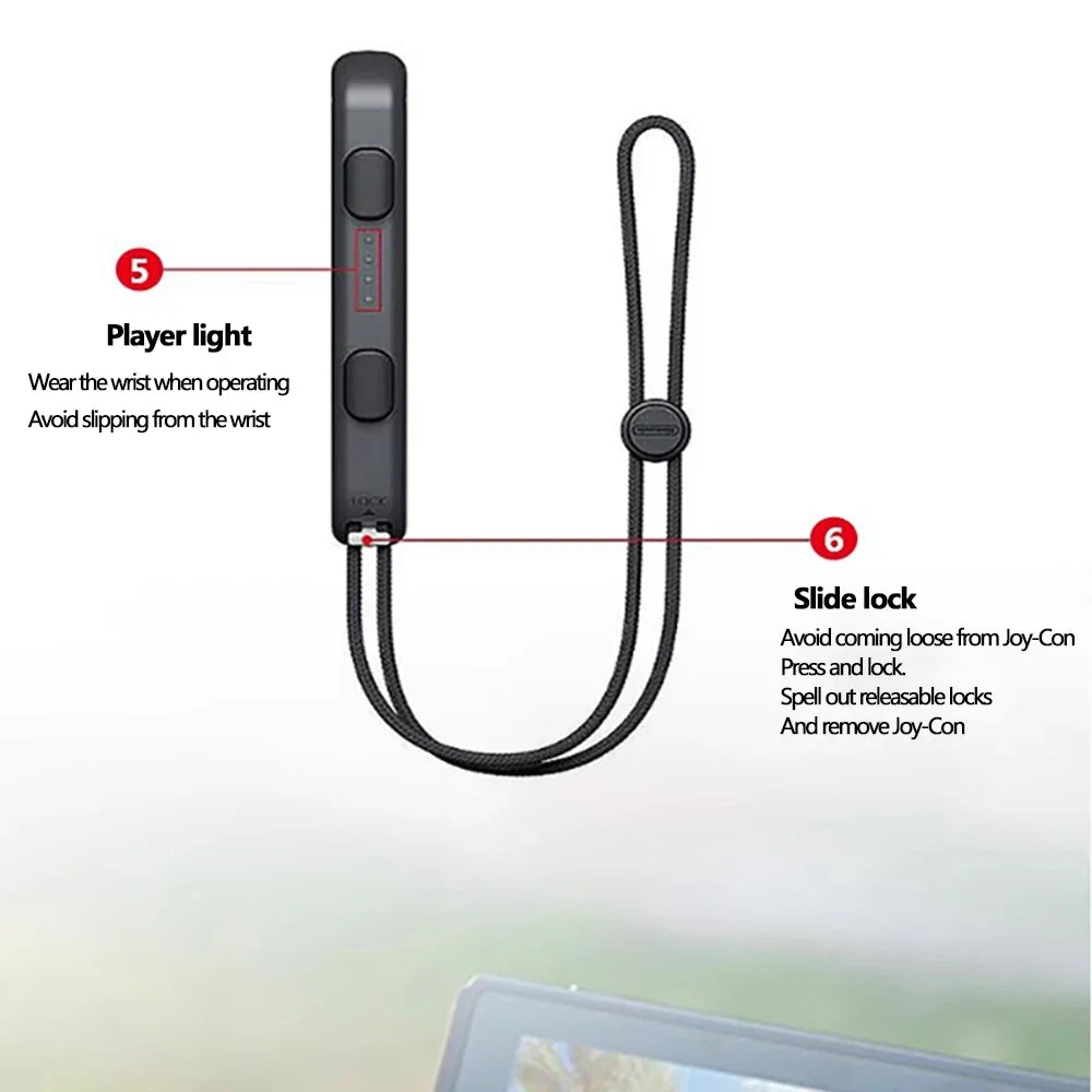 Accessoires de jeu poignée de jeu OLED manette de jeu manette de jeu corde à main Joy-con dragonne ordinateur portable accessoires de jeux vidéo