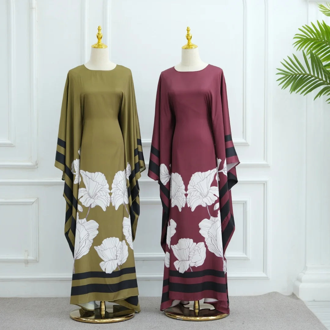 Ramadan Kebaya Muslim Abaya Damen Dubai Luxury Caftan African Dresses for Women Turkey Islam Moroccan Caftan Muslim Women's Dress