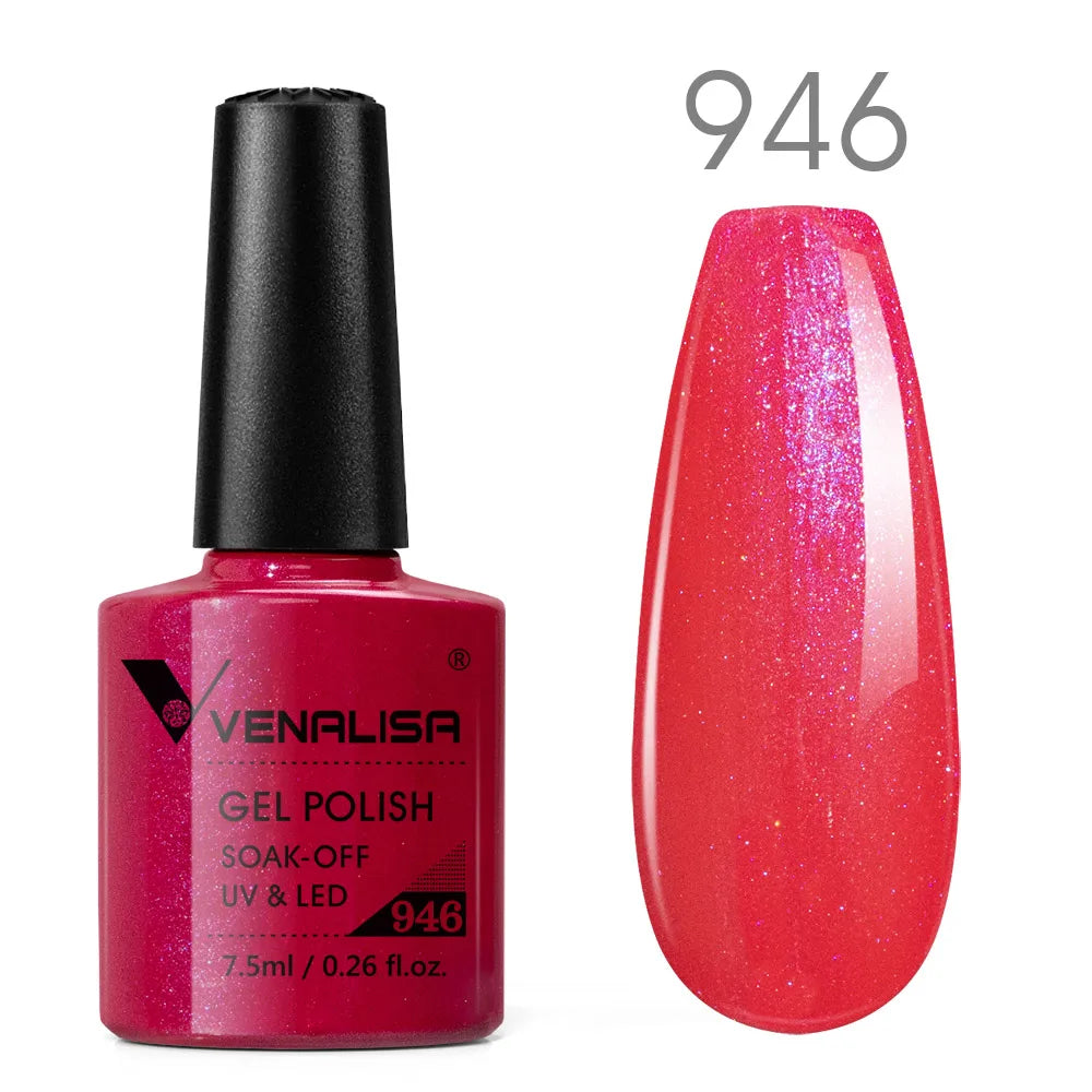 Venalisa vernis à ongles Gel à paillettes réfléchissantes couleur néon couverture complète Pigment Nail Art manucure tremper l'émail vernis Gel UV