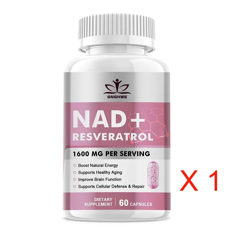 Anti - âge NAD + Supplément Capsules - Nicotinamide ribose substitut, énergie naturelle et santé cellulaire nad Supplément - anti - âge Booster cellulaire