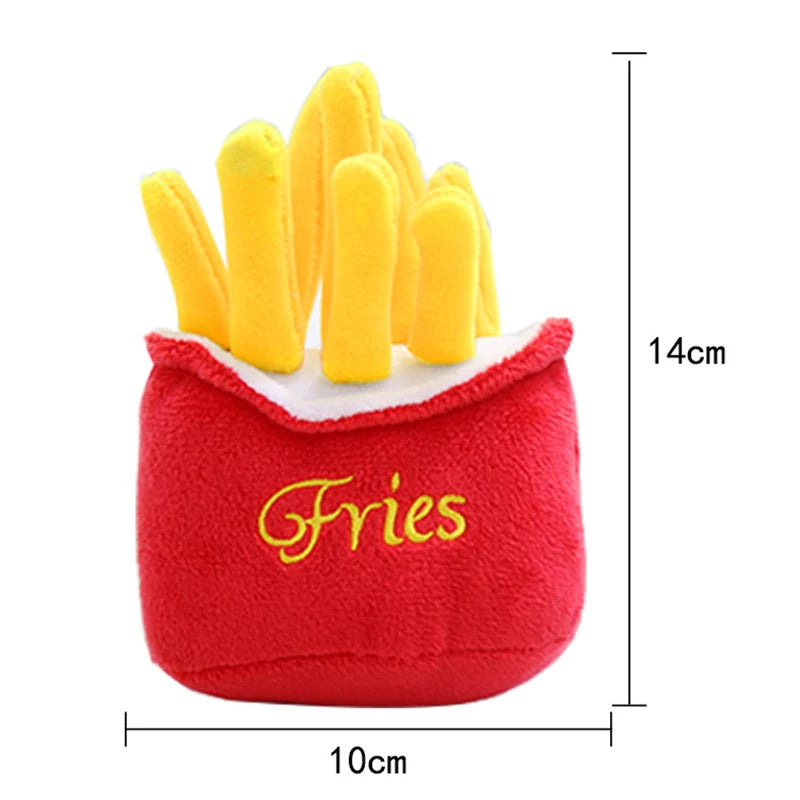 Ensemble de 7 jouets sonores pour chiots, en peluche, à mâcher, collations aux fruits et légumes, adaptés aux jeux mignons