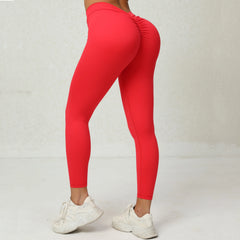 Women's sexy push-up yoga leggings with a V-back, active sports tights, quick-drying denim pants, gym-ready, MS quality, new, 2023