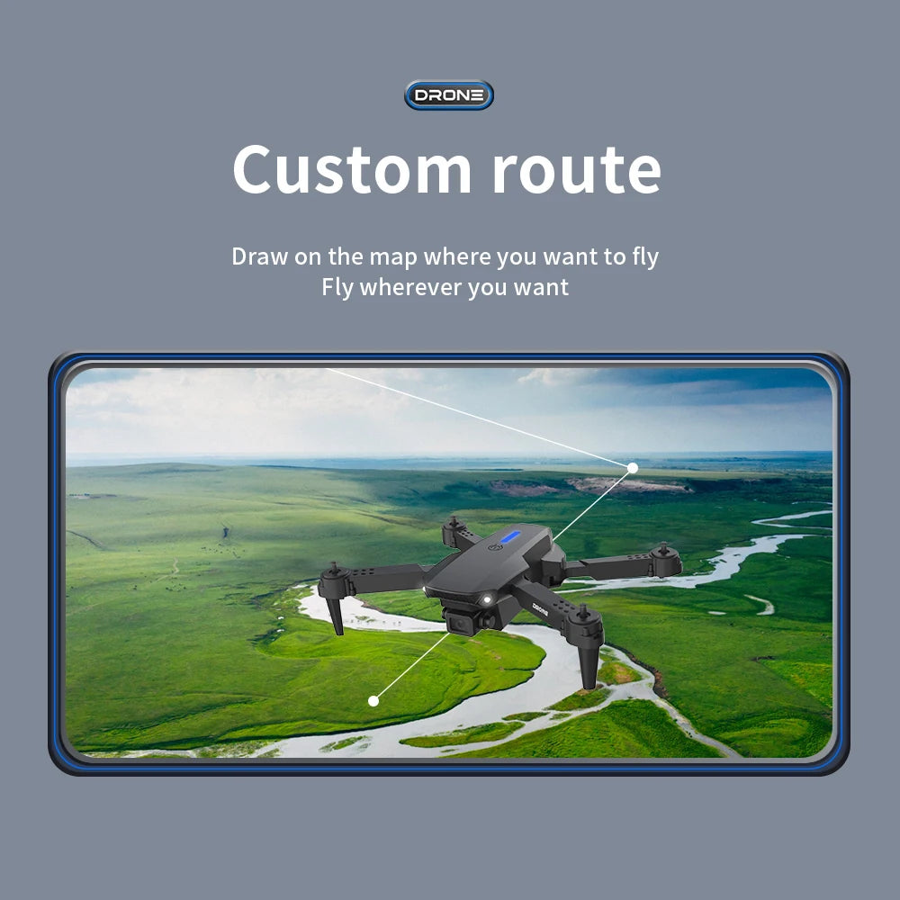 2025 E88 Pro Drone professionnel HD 4K RC avion double caméra localisation du flux optique RC quadrirotor avion hélicoptère garçon jouet