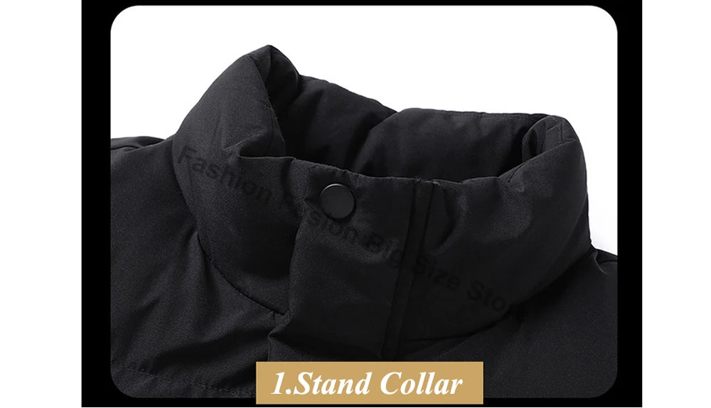 Veste d'hiver pour hommes, Parkas thermiques, manteaux décontractés, classiques, coupe-vent, vestes chaudes rembourrées, vêtements pour hommes