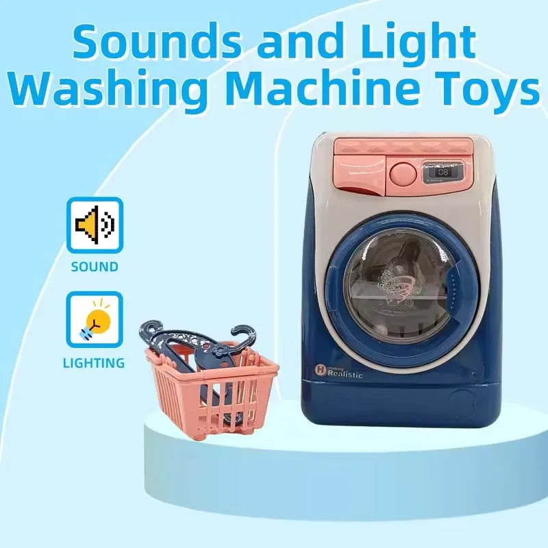 Ensemble de jouets de cuisine pour enfants, Mini Machine à laver électrique, appareils de jeu de Simulation, accessoires de maison de jeu pour enfants, garçons et filles