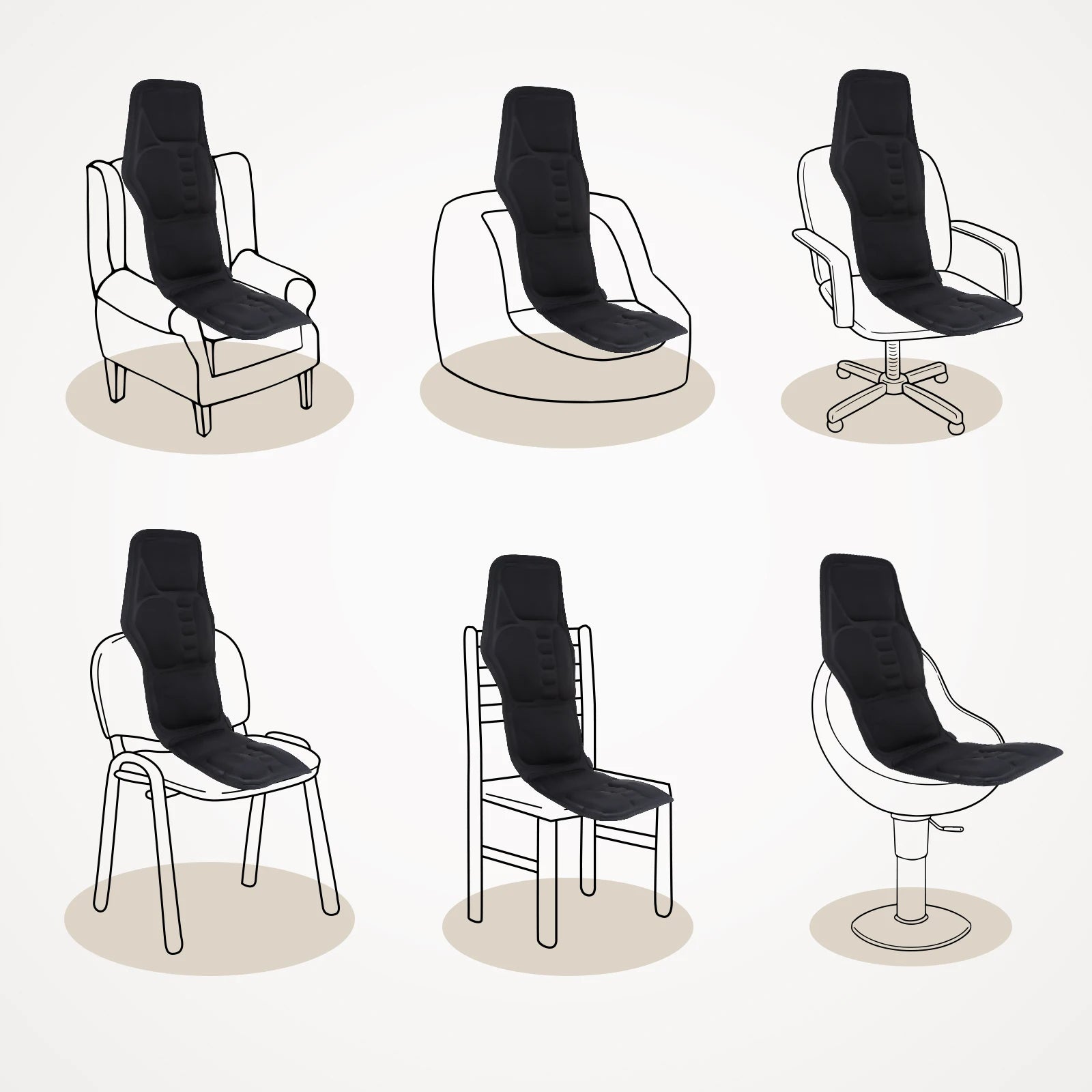 Masseur de dos électrique infrarouge, chaise de Massage complète du corps, coussin chauffant, vibrateur, voiture, maison, bureau, matelas lombaire pour le cou, tapis de chaise