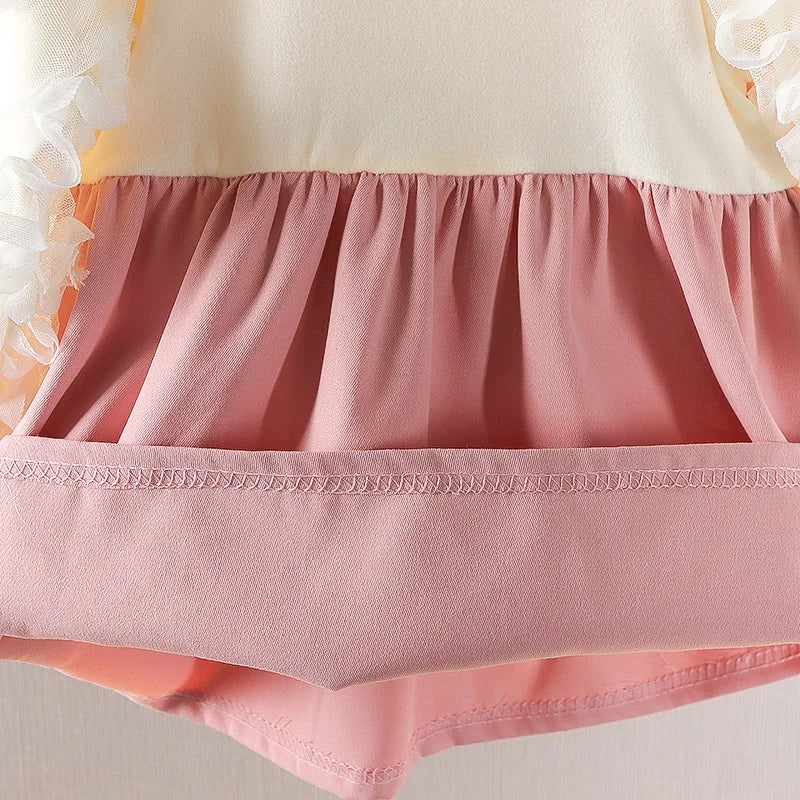 Robe d'automne pour filles, nouveau Style, robe de princesse élégante pour enfants, vêtements pour bébés, grand nœud