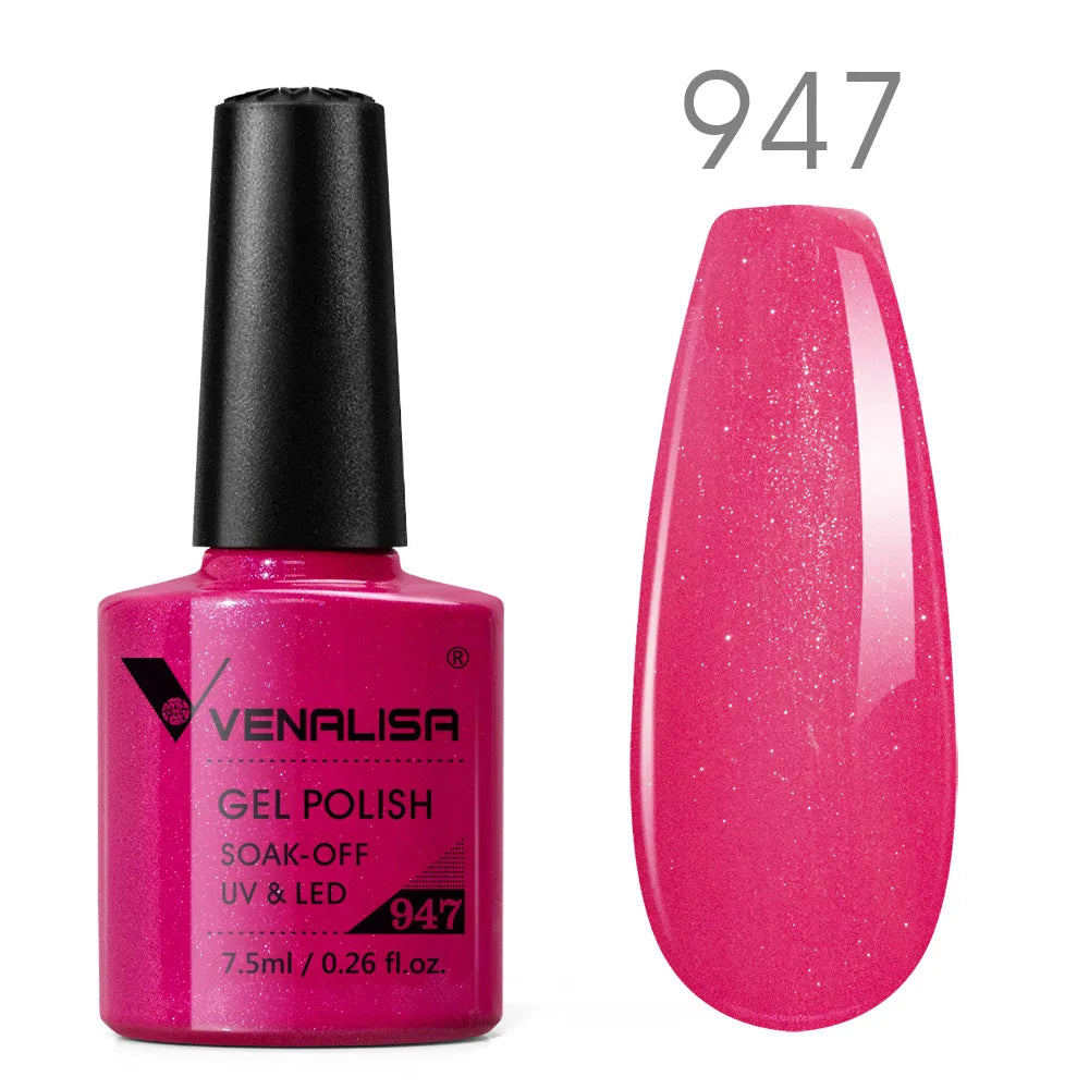 Venalisa vernis à ongles Gel à paillettes réfléchissantes couleur néon couverture complète Pigment Nail Art manucure tremper l'émail vernis Gel UV
