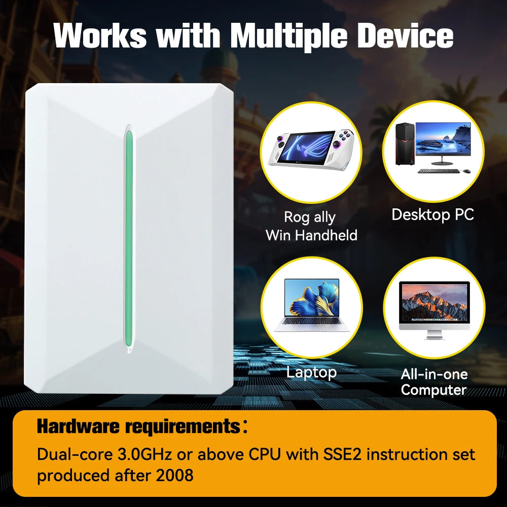 Retrobat & Playnite System HDD Console de jeu rétro pour PS3/PS2/WIIU/WII/Switch/MAME 50 + émulateurs 38293 jeux et 42 jeux PC AAA pour PC