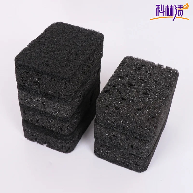 Éponge d'algues noires pour le nettoyage de la cuisine, vaisselle Non grasse, nettoyage de la vaisselle, Pots durables pour brossage de la vaisselle, ménage
