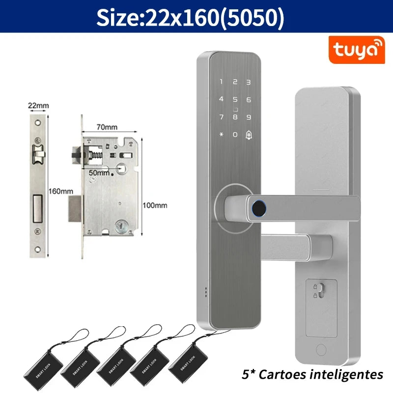 Serrure de porte intelligente pour maison et appartement, caméra d'Arabie Saoudite, WiFi