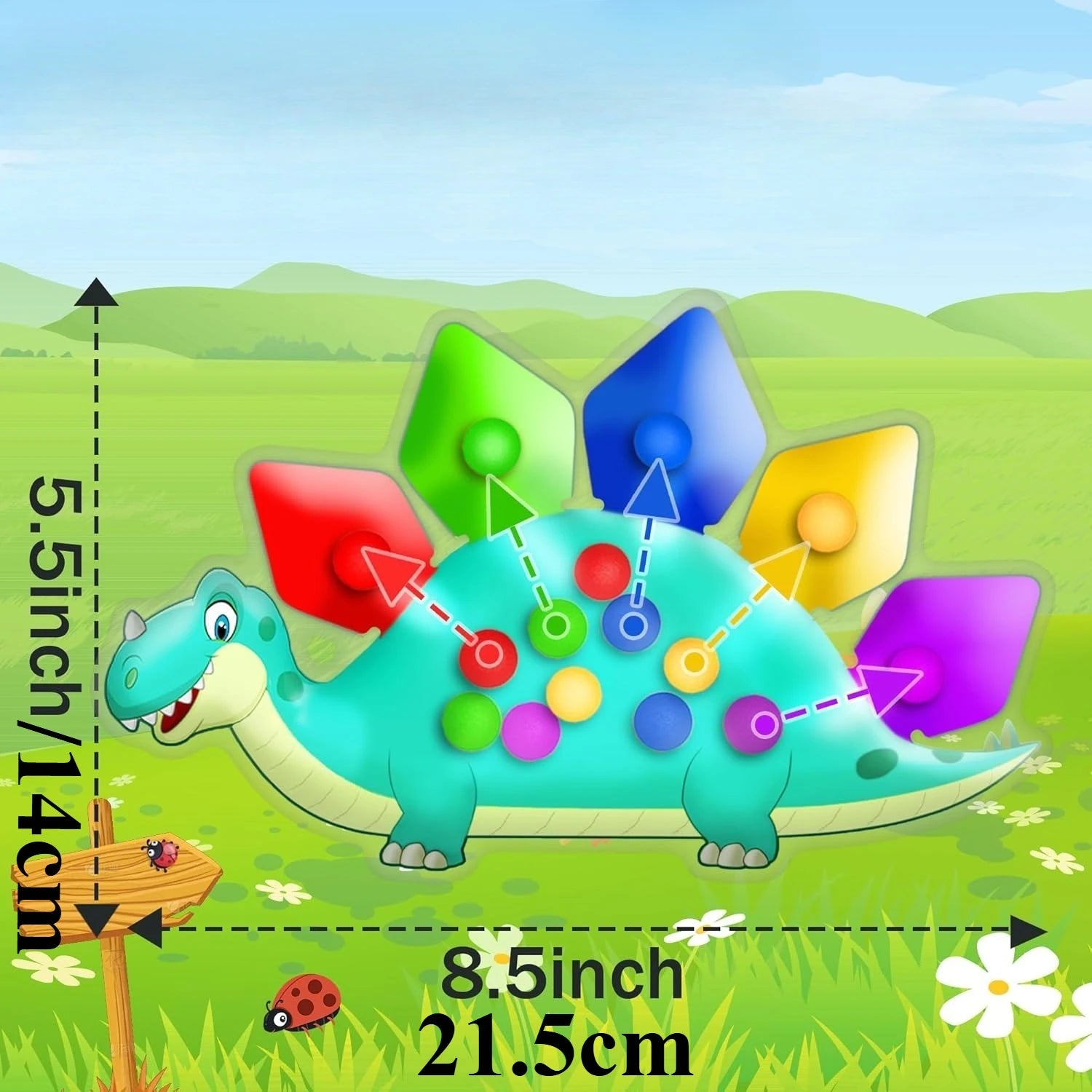 Jouets de tri des couleurs, jouets sensoriels pour les tout-petits, jeux de motricité Fine, jouets d'apprentissage Fidget, jouets hérisson Montessori assortis aux couleurs