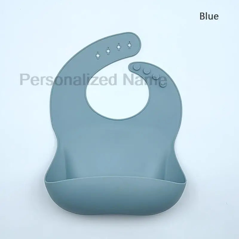 Bavoir en Silicone pour bébé et enfant en bas âge, imperméable, souple, avec poche de chargement, pour garçons et filles, Logo personnalisé gratuit