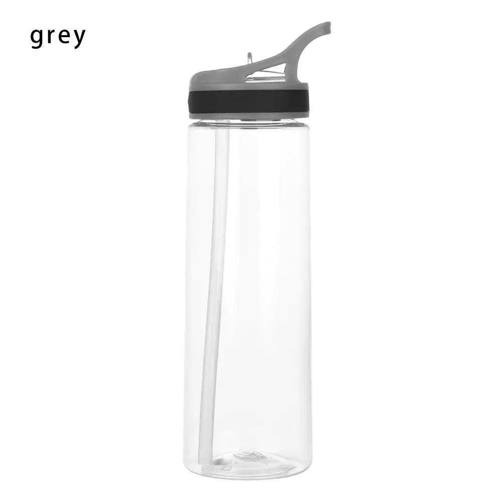 Bouteille d'Eau en Plastique Écologique pour Enfant, Gourde avec Paille, pour le dehors, la Randonnée, le Camping, l'École, sans BPA