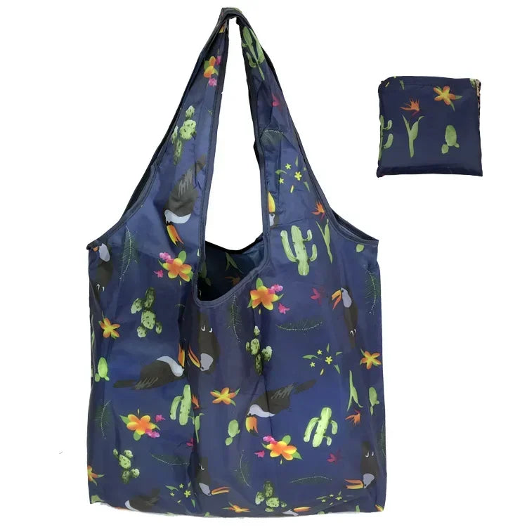 Grand Sac de Courses Réutilisable pour Femme, Fourre-Tout Pliant, Écologique, Réutilisable, Mallette d'Épicerie, Sacs à Main de Rangement
