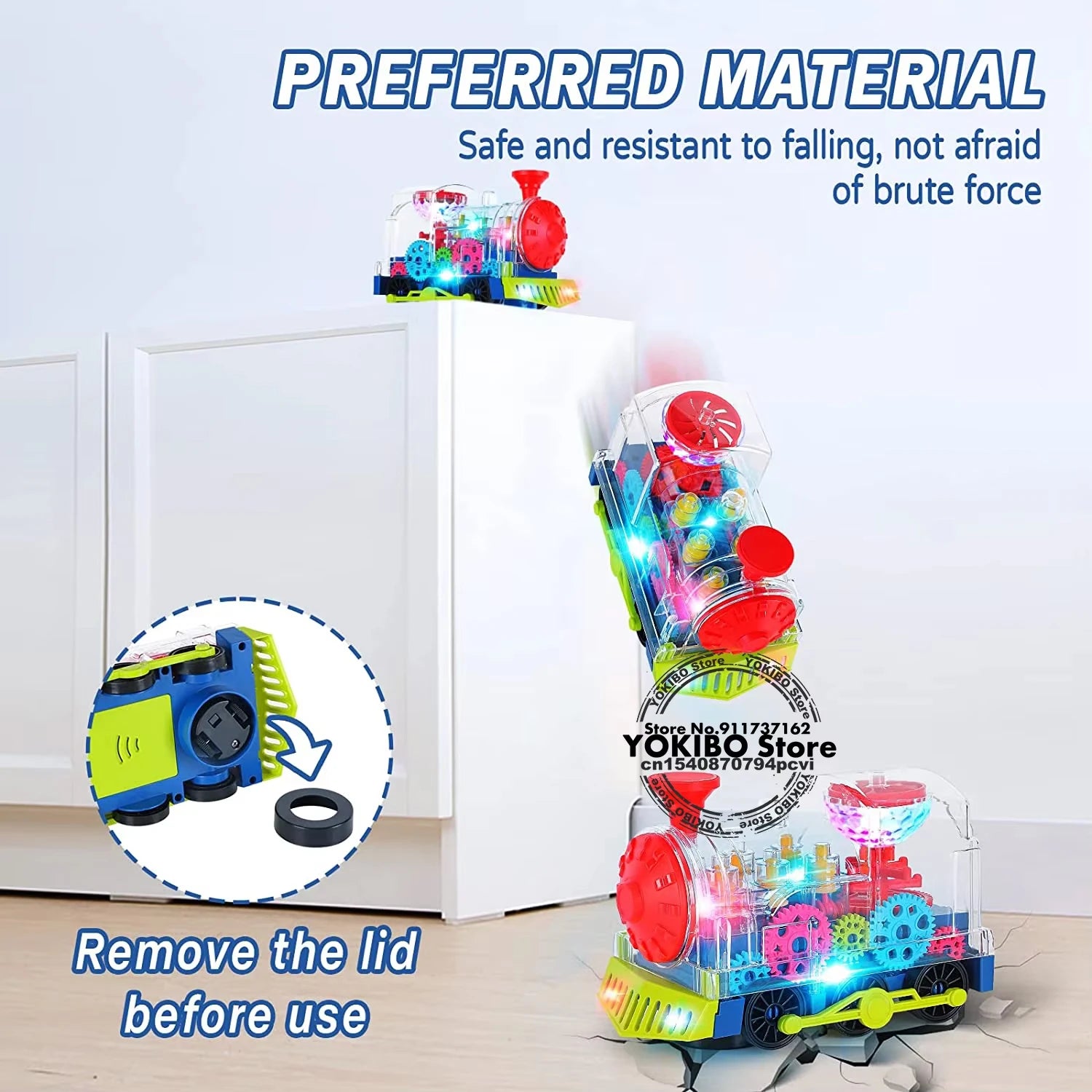 Train électrique jouet pour enfants tout-petits Train rampant avec son léger musique jouets éducatifs précoces jouets de Train pour enfants jouets pour bébés