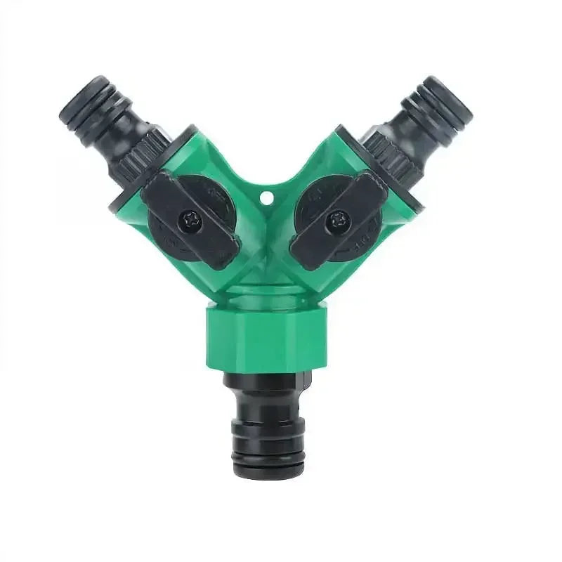 Séparateur de tuyau d'arrosage, connecteur de tuyau d'arrosage avec robinet, arrêt pour l'aménagement paysager, plantation de fleurs, Irrigation
