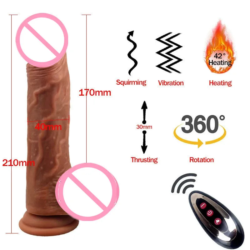 Adult sex toys, automatic retractable vibrating dildos, female masturbation sex toys, vibrating toys inserted into the penis