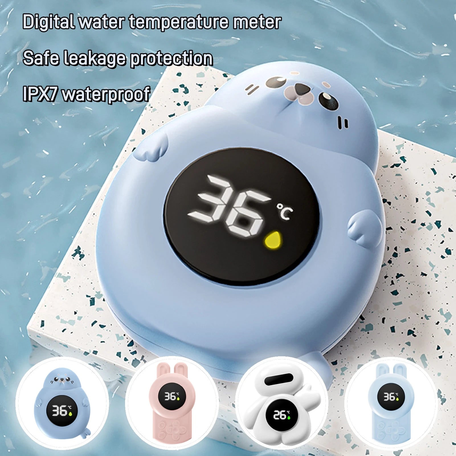 Compteur de température de l'eau, thermomètre de bain pour bébé, pour enfants, nouveau-nés, tout-petits, étanche, sécurité, jauge de température numérique, jouet flottant