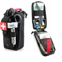 Trousse de premiers secours professionnelle, garrot de sauvetage médical, pochette EDC, outil de survie Molle pour Camping en plein air randonnée d'urgence