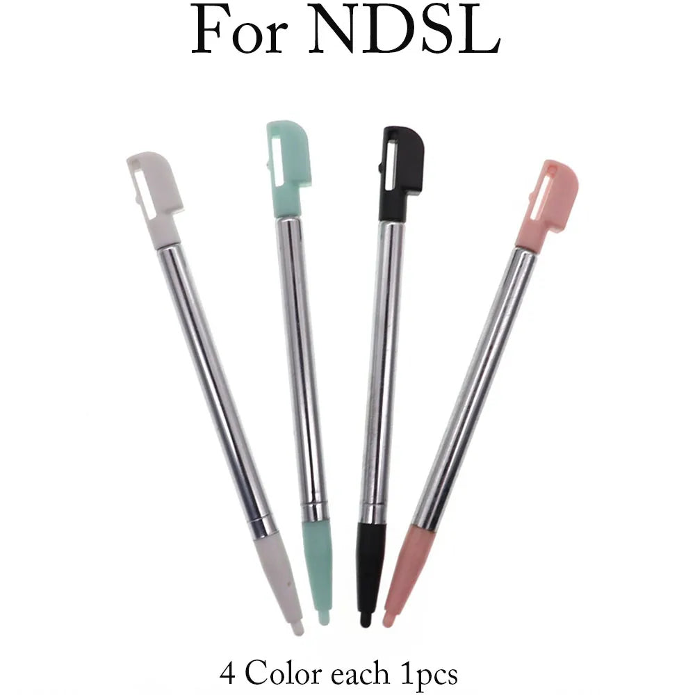 Plastic and metal touchscreen stylus, 1 set, for game consoles, compatible with Nintendo DS, Nintendo DS, Wii U, 2DS, 3DS XL, New 3DS XL, New 2DS XL