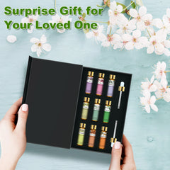 Pure natural gift set for humidifier and diffuser, essential oil set, Regina aromatic oil for skincare, DIY crafting, below, 10ml, 9 pieces