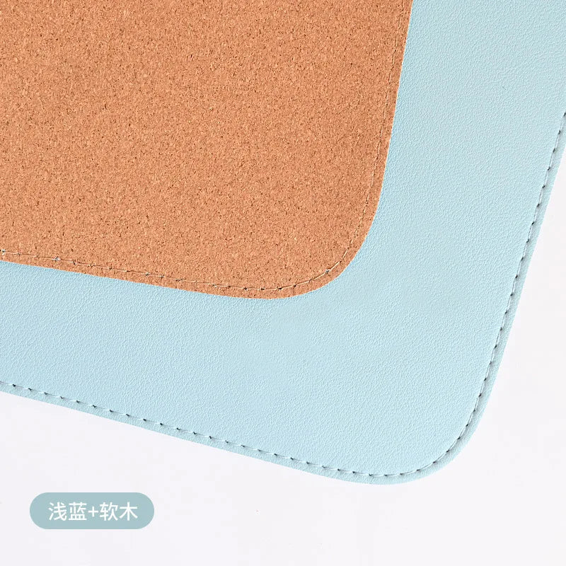 Tapis de bureau en cuir de liège, tapis de bureau pour clavier, grand tapis de souris de jeu, bloc d'écriture de bureau pour le bureau et la maison